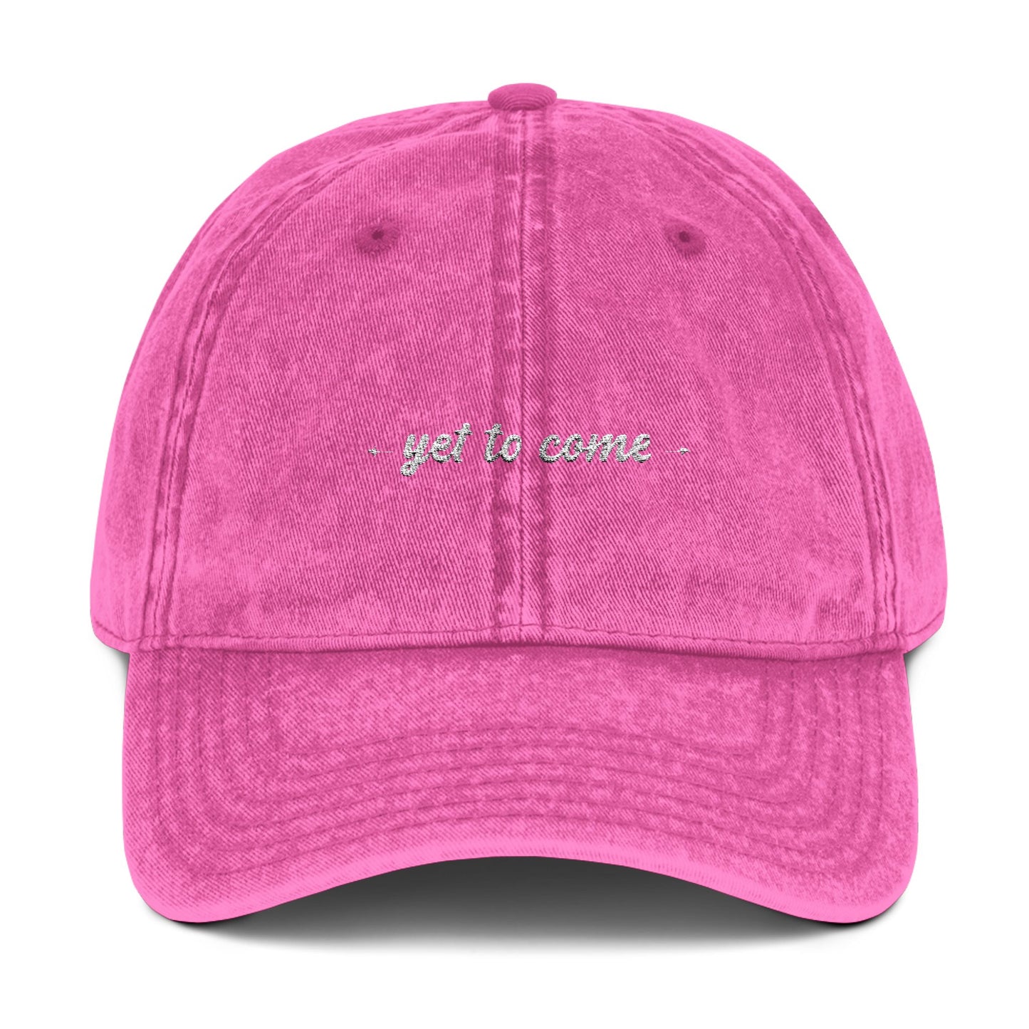 Yet To Come 빈티지 자수 모자