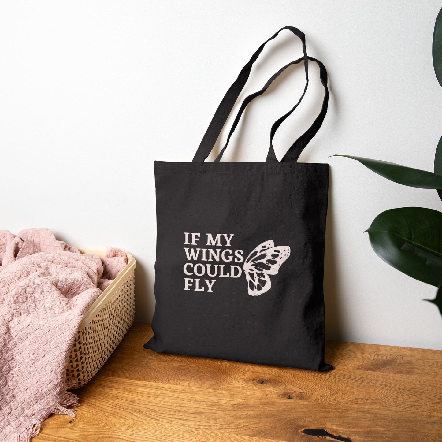Wings Cotton Tote Bag - Eco Friendly