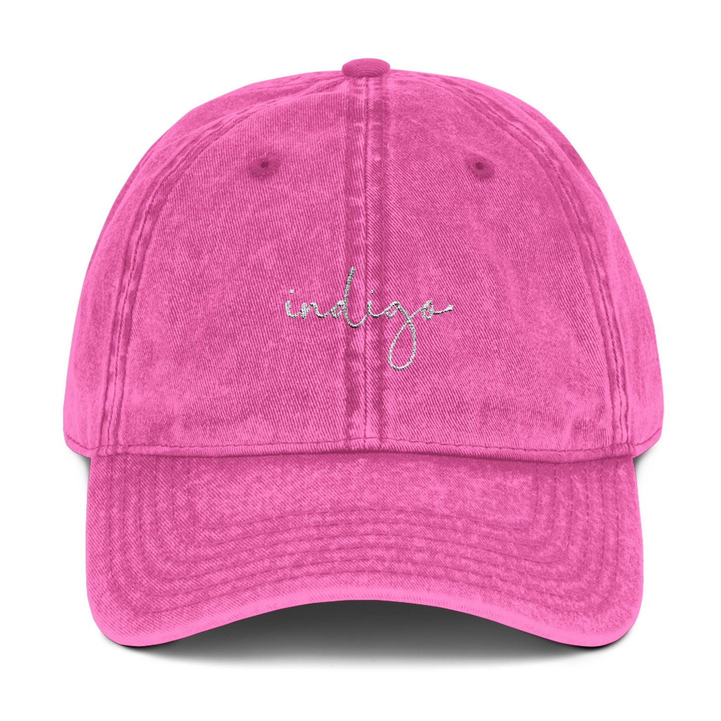 Indigo Vintage Embroidered Cap