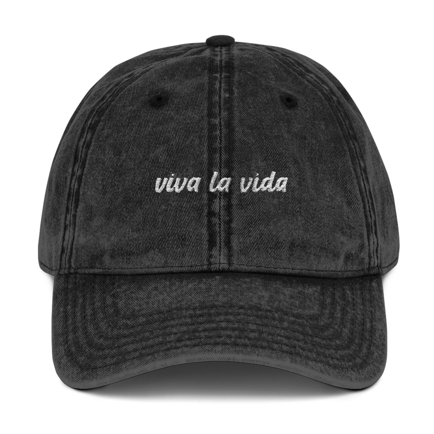 Viva La Vida 빈티지 자수 캡