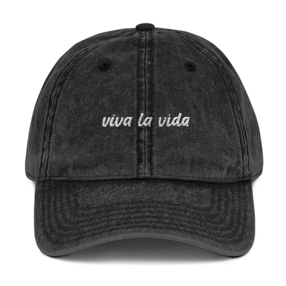 Viva La Vida 빈티지 자수 캡