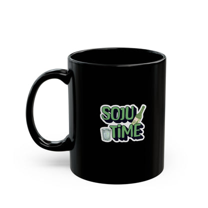Soju Time Black Mug