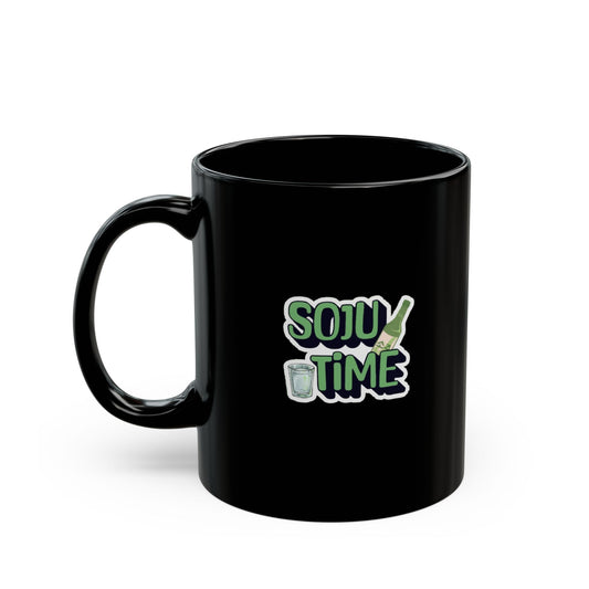 Soju Time Black Mug
